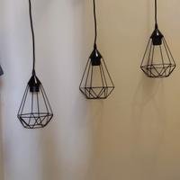 Lampadario moderno nero