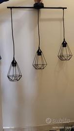 Lampadario moderno nero