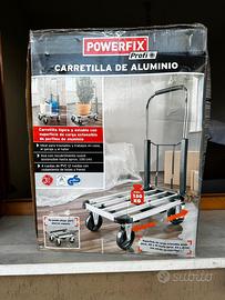 Carrello in alluminio portatitto