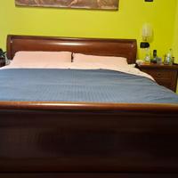 letto matrimoniale legno massello