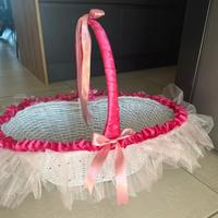 Cesto per battesimo, bomboniere e eventi speciali