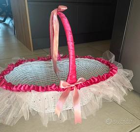 Cesto per battesimo, bomboniere e eventi speciali