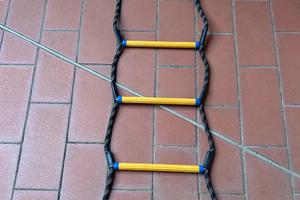 Scaletta di corda da barca gommone 5 gradini