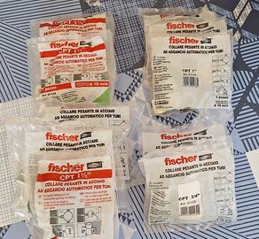 4 Fischer Collari in acciaio nuovi