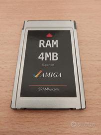 Commodore Amiga 4MB Pcmcia SRam Card A600 OK