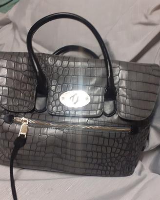 borsa coccodrillo in pelle marca caleidos