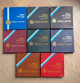 Serie San Marino con argento 1972-1981