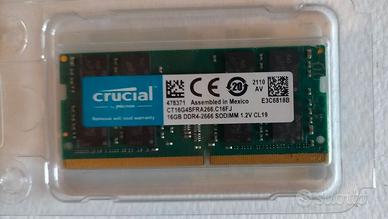 Crucial 16 gb ddr4 2666 sodimm