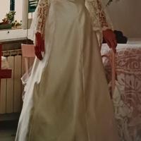 Abito sposa color avorio in seta