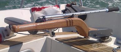 Barra in legno per timone barca vela