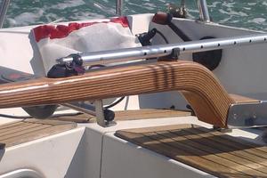 Barra in legno per timone barca vela