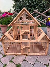 Gabbia per uccellini fatta a mano