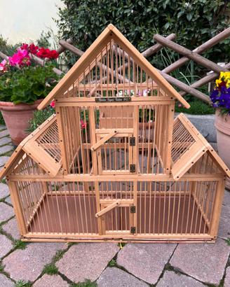 Gabbia per uccellini fatta a mano