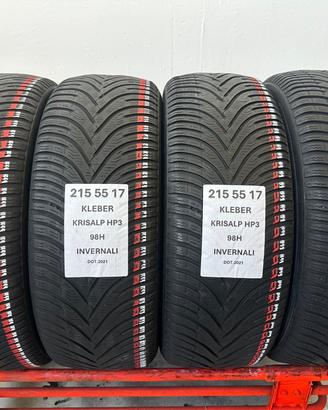 4 gomme 215 55 17 KLEBER INVERNALI