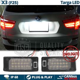 Luci TARGA LED PLACCHETTE per Bmw X3 F25 CANBUS