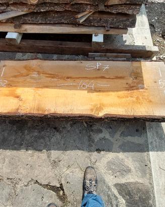 Tavola di cedro 164x53 sp7 - mensola/piano lavabo 