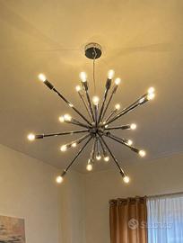 LAMPADARIO MODERNO STILE SPUTNIK CROMATO/MULTILUCE