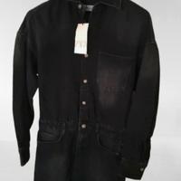 vestito in jeans grigio scuro zara 