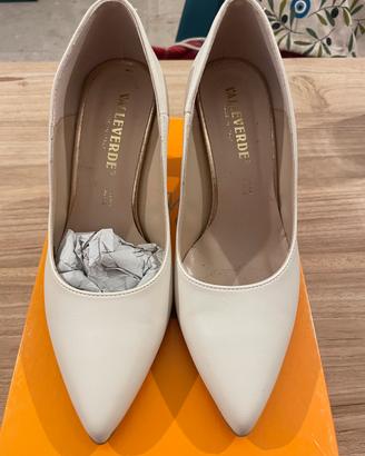 Décolleté Valleverde crema n.36 – come nuove