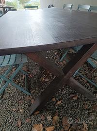 Tavolo legno massello di castagno