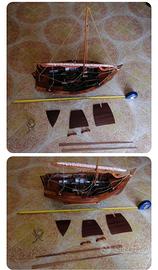 Barca a remi artigianale 