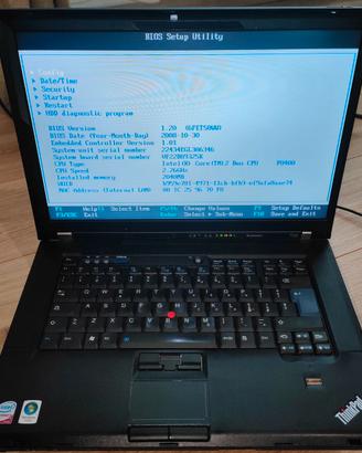 Portatile Lenovo ThinkPad T500