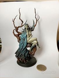 dark elf miniatura dipinta a mano elfa resina 1/24