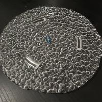 Centrotavola vetro artigianale Bormioli 27cm Nuovo