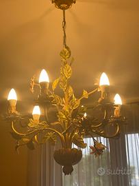 Lampadario dorato