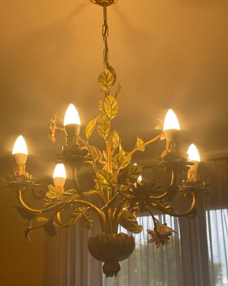 Lampadario dorato