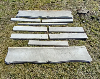 Cornice camino in marmo bianco