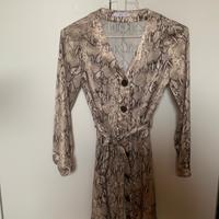 Abito satinato stampato