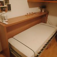  letto singolo  a scomparsa con materasso