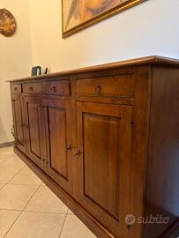 madia bassa in legno arte povera,tenuto in buone 