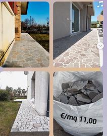 Pavimenti, gres, pietra, posa in colla, fai da te