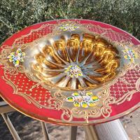 piatto vetro Murano Tre Fuochi