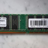 RAM KINGSTON 1GB  PC3200 SDRAM KVR400X64C3A/1G