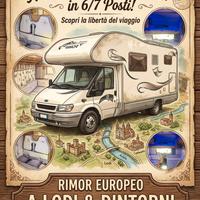 Noleggio Camper 7 posti letto 