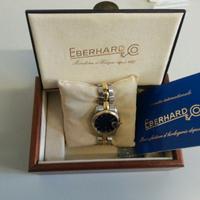 splendido Eberhard acciaio e oro quadrante blu