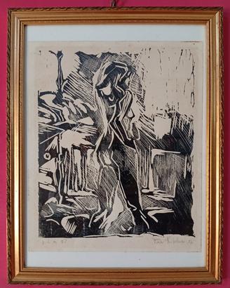 Prova d'autore arte firm. Maria Di Palma 74 Puglia