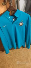 polo Nike turchese con stemma dell'Inter 