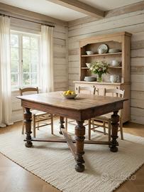 Tavolo siciliano con asse