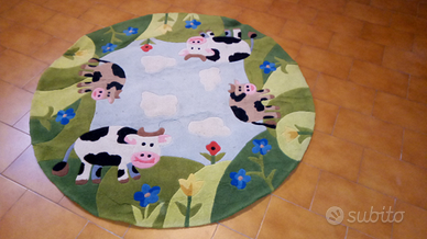 Tappeto mucche per camera bambini