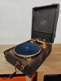 Grammofono portatile d'epoca marca Edison Bell '20