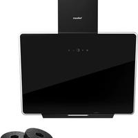COMFEE’ Cappa Aspirante 60 cm in Vetro Nero, Touc