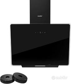 COMFEE’ Cappa Aspirante 60 cm in Vetro Nero, Touc