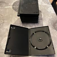 Set 8 custodie nere per CD/DVD