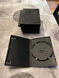 Set 8 custodie nere per CD/DVD