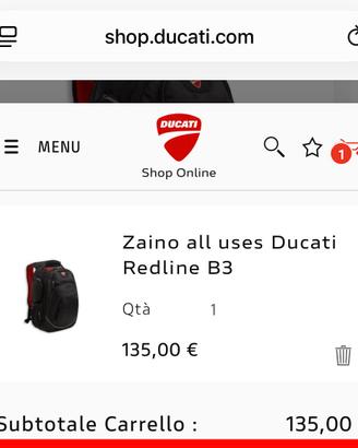 Zaino DUCATI originale