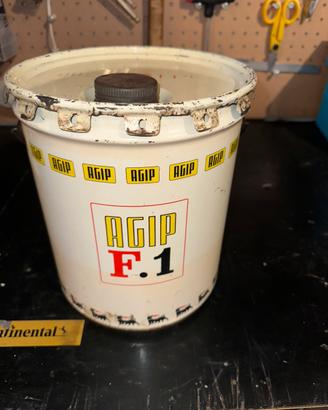 Latta olio vintage Agip F1